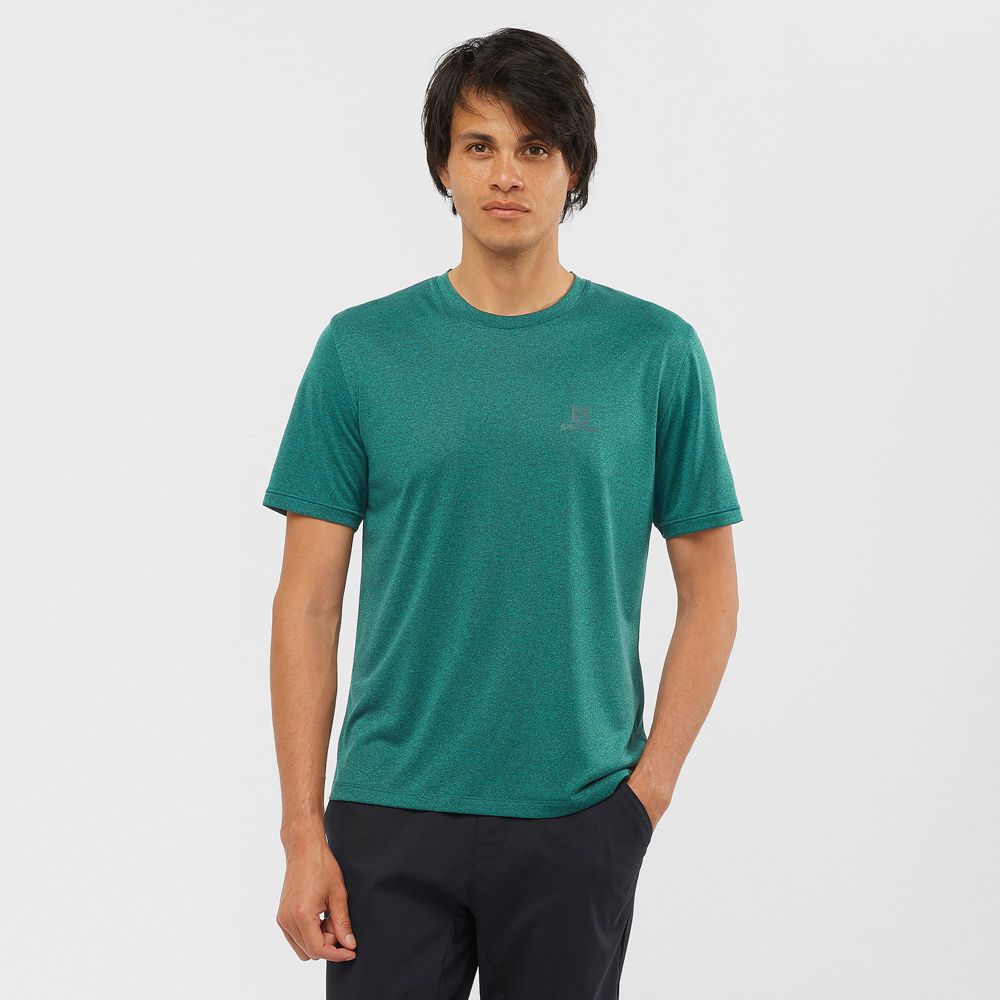 SALOMON UK EXPLORE M - Mens T-shirts Green,ONIJ60753